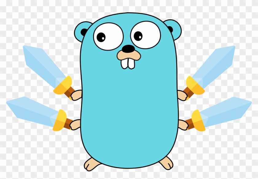 7 Notes About Strings - Golang Gopher No Background Clipart #303538