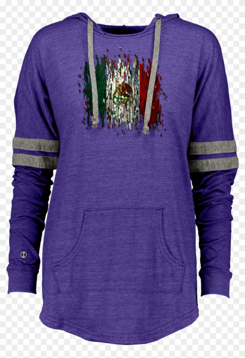 Holloway Ladies Hooded Low Key Pullover Mexican Flag Clipart