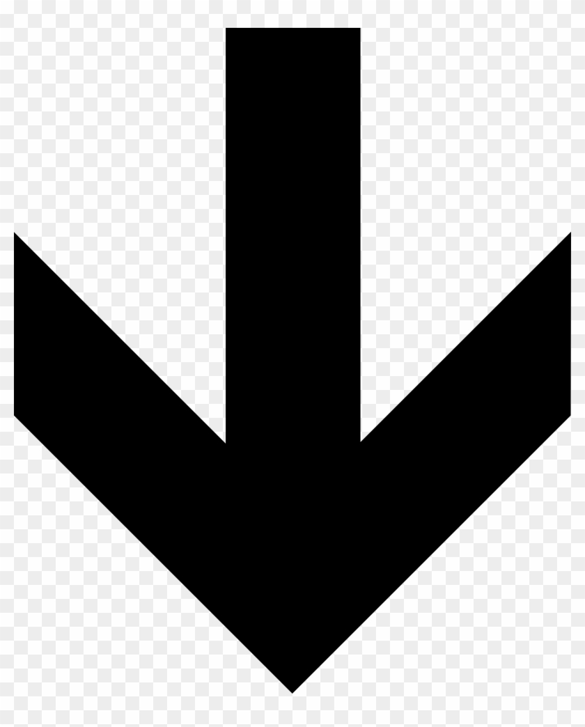 Bold Arrow Down - Black Down Arrow Png Clipart