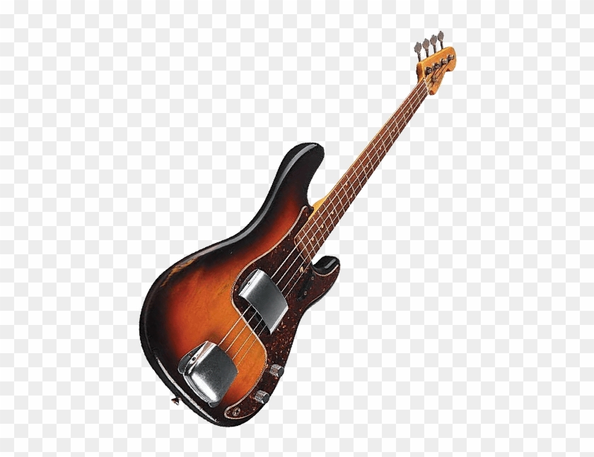 Sears Bass Guitar Sunburst Transparent Png Image - Guitar Clipart #303918