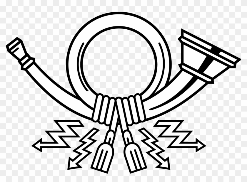 Horn Of German Post - Post Horn Clipart