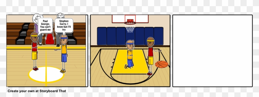 Stephen Curry Cant Guard Pg13 - Basketball Court In Comic Clipart #304227