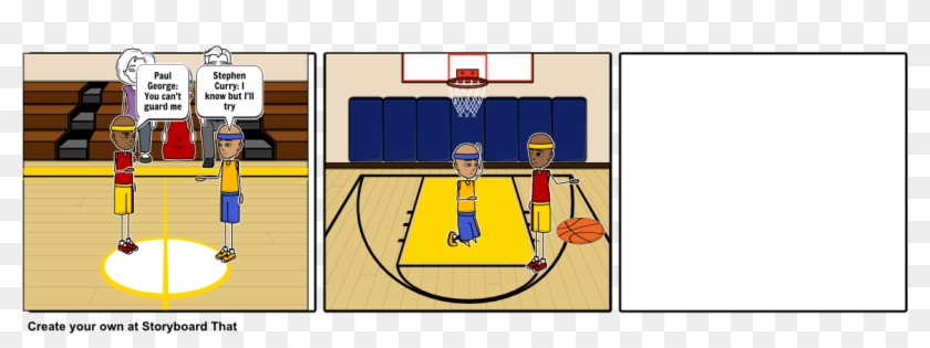 Stephen Curry Cant Guard Pg13 - Basketball Court In Comic Clipart