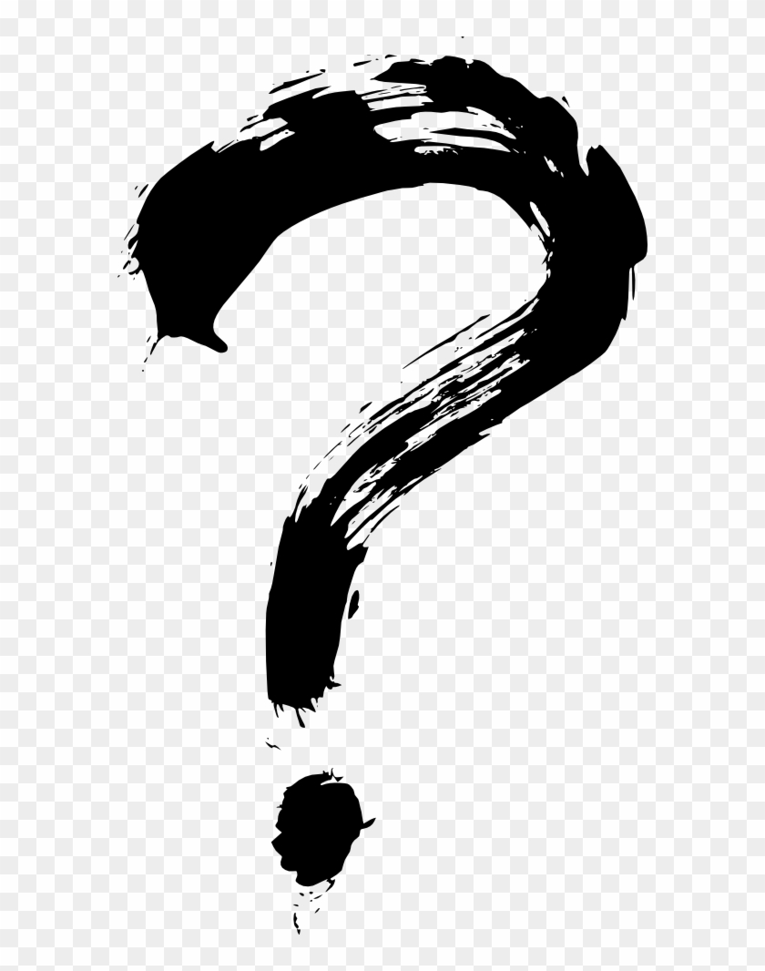 Brush Stroke Question Mark Clipart