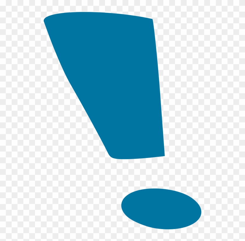Blue Exclamation Mark - Blue Exclamation Point Png Clipart