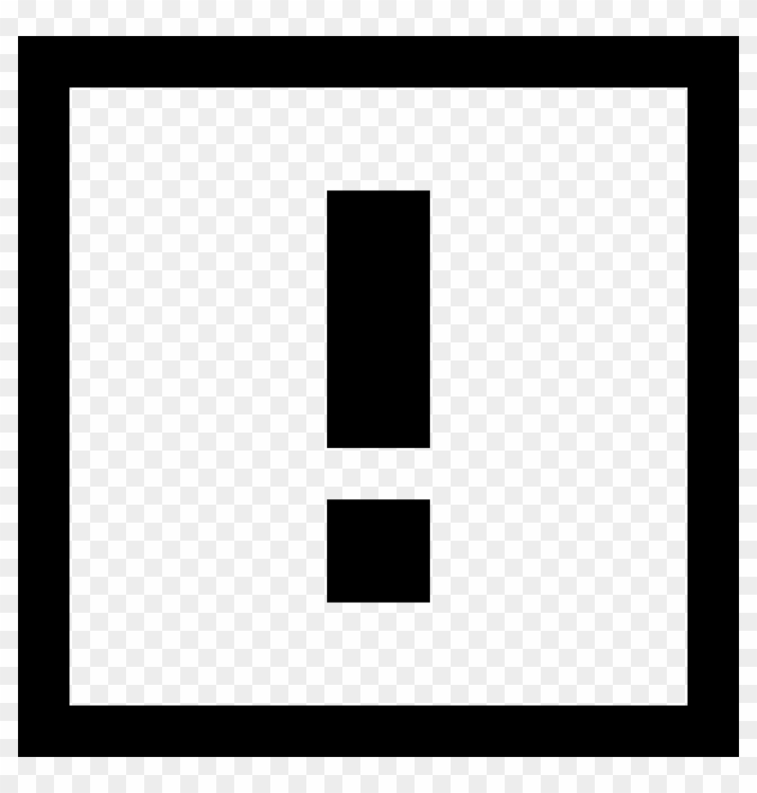 Exclamation Mark Comments - Monochrome Clipart