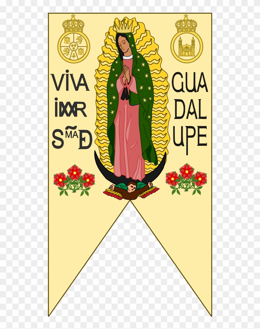 Banner Used By Miguel Hidalgo Y Costilla In - Simbolos Del Estandarte De Miguel Hidalgo Clipart #304858