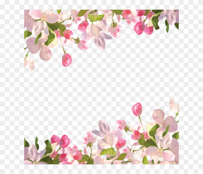 Realistic Spring Flowers Background, Spring, Flowers - Transparent Floral Background Png Clipart #305090