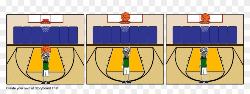 Game Winner By Kyrie Irving - Storyboardthat Basket Clipart #305092