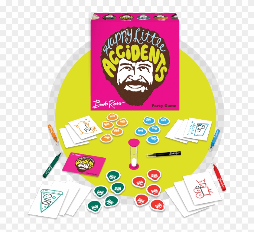 Bob Ross Happy Little Accidents Game Clipart