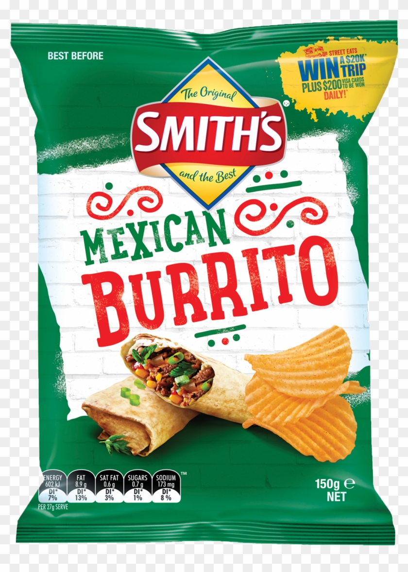 Smith's Mexican Burrito Chips 150g Clipart #305361