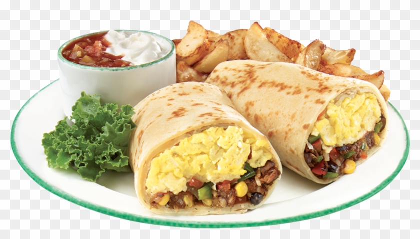 Healthy Breakfast Burrito Transparent Background - Mission Burrito Clipart