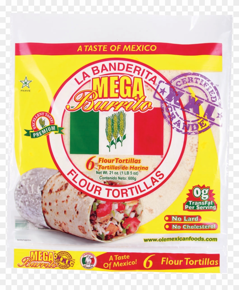 Mega Burrito 12" Flour Tortillas - Dairy Clipart #306645