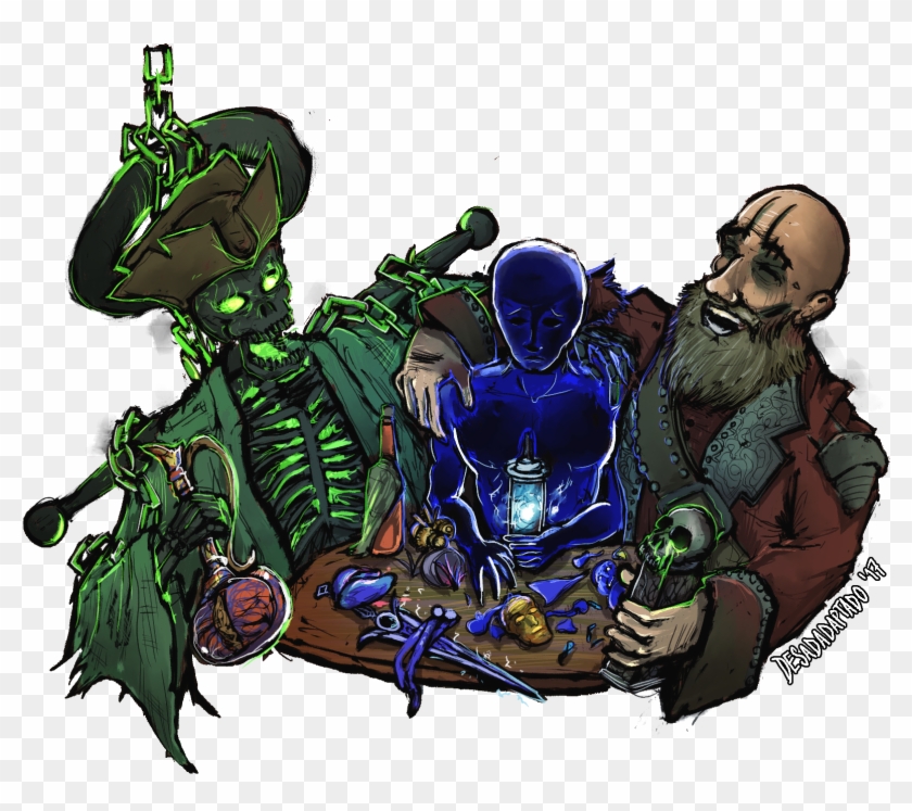 Fairgraves And Weylam Roth Sharing A Drink With A Harbinger - Poe Ascendancy Class Art Clipart #306848