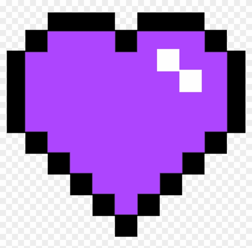 Purple Heart Pixel Purpleheart Pixelheart Purplepixelhe - Love You Pixel Art Clipart #307091