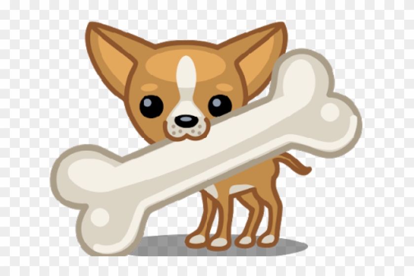 Bones Clipart Dog Bone - Cute Chihuahua Clip Art - Png Download (#307240) -...