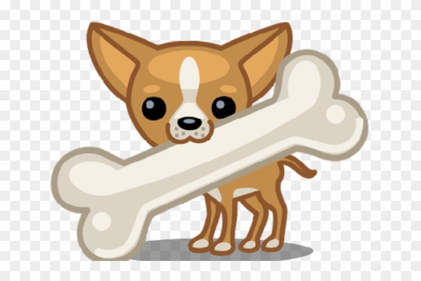Bones Clipart Dog Bone - Cute Chihuahua Clip Art - Png Download