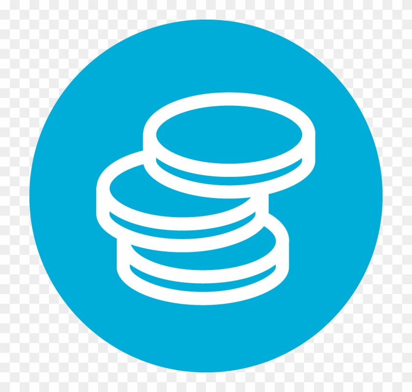 Coins Icon White Png Clipart
