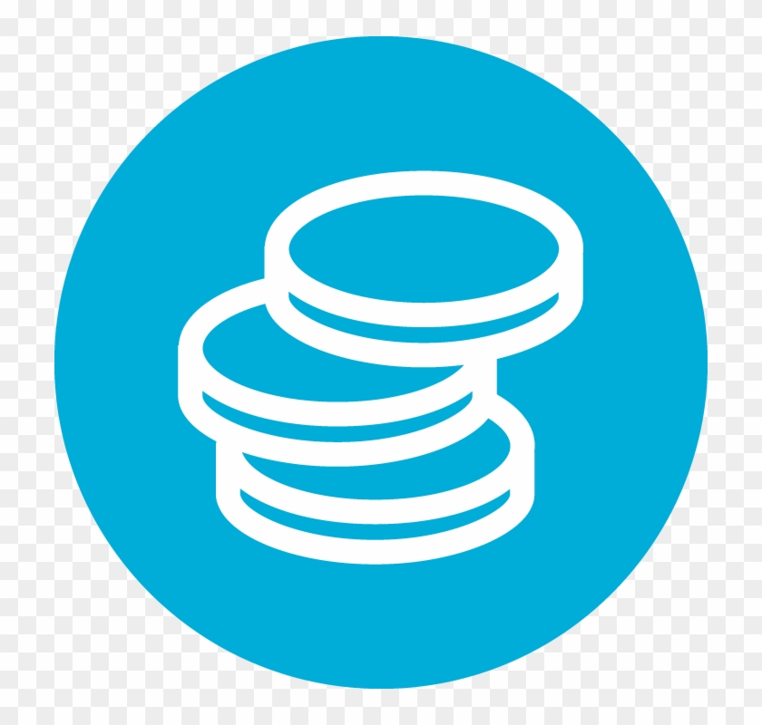 Coins Icon White Png Clipart #307290
