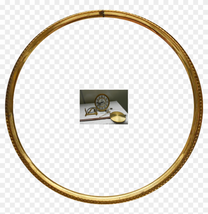 Round Gold Frame Png - Gold Round Picture Frames Clipart