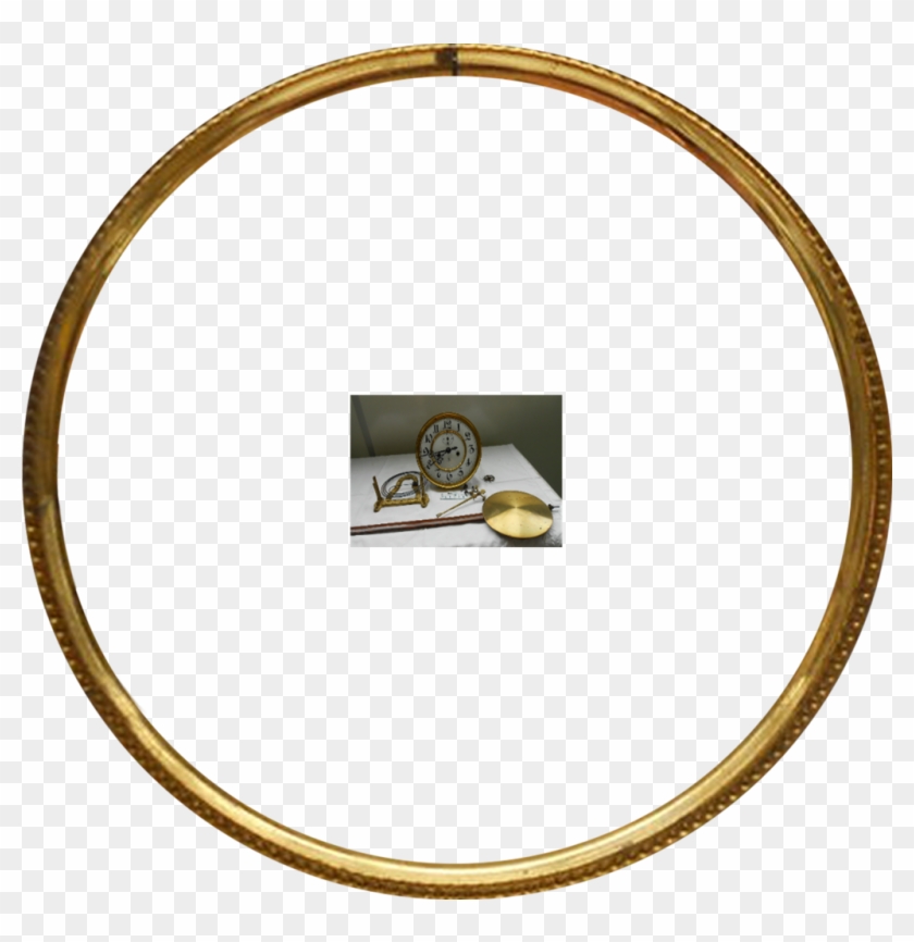 Round Gold Frame Png - Gold Round Picture Frames Clipart #307407