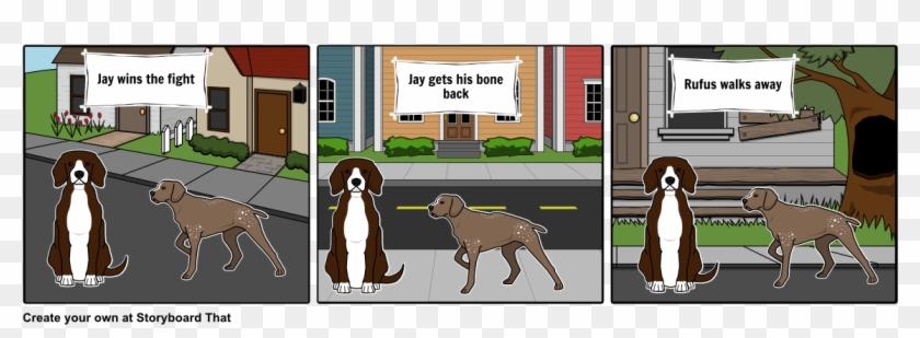 Dog Lost His Bone - Cartoon Clipart