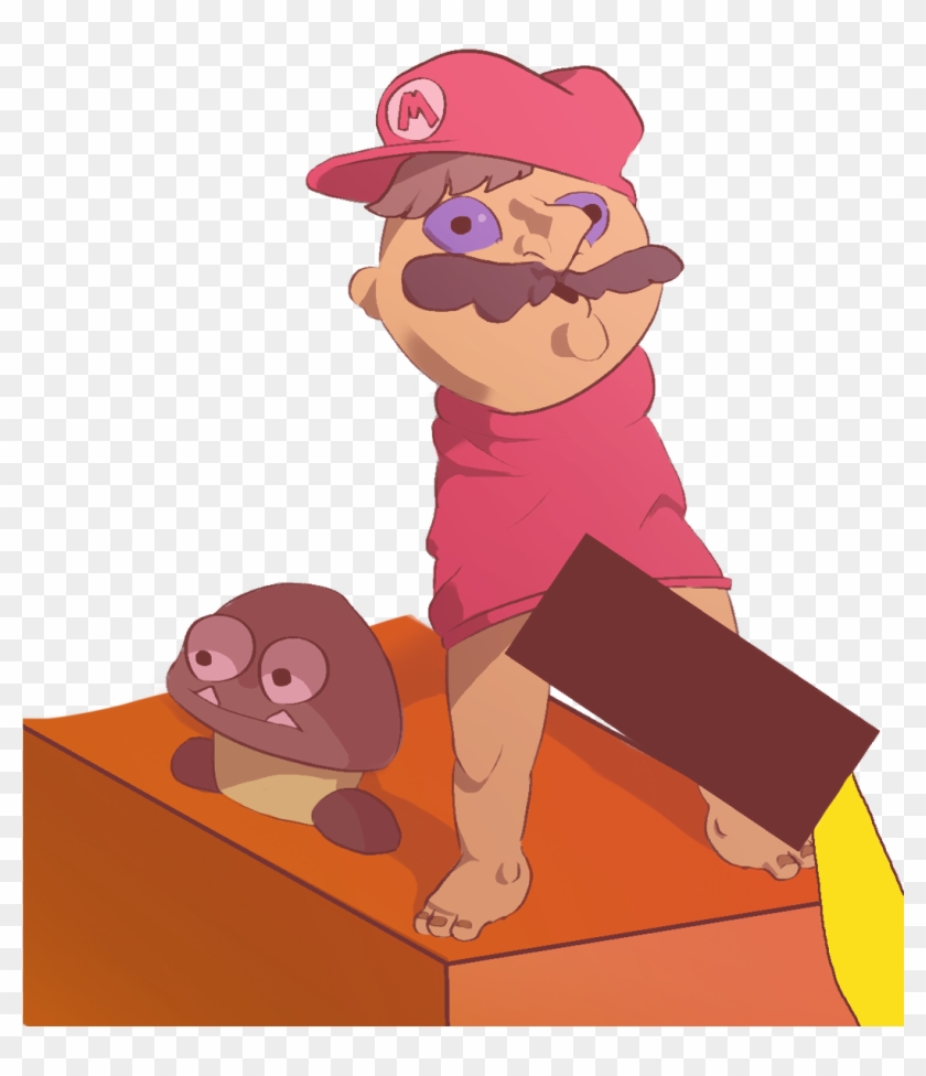 Pink Cartoon Mammal Vertebrate Nose Male - Mario Taking A Piss Clipart