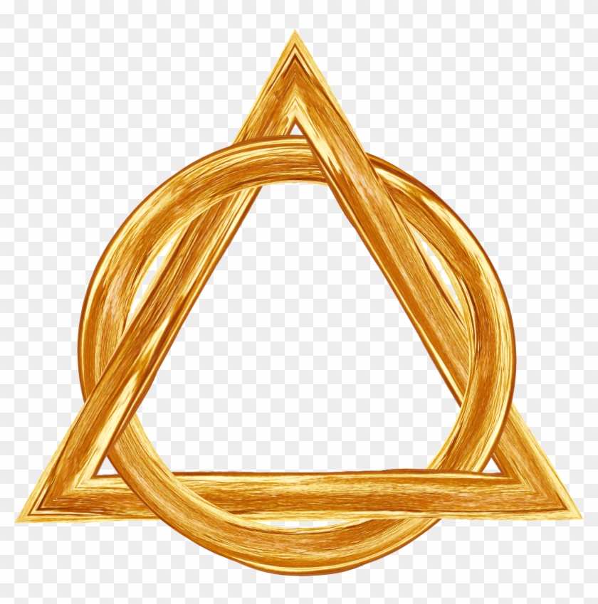 Holy Trinity Triangle Circle Gold 893202 - Triangulo De La Trinidad Clipart #307692