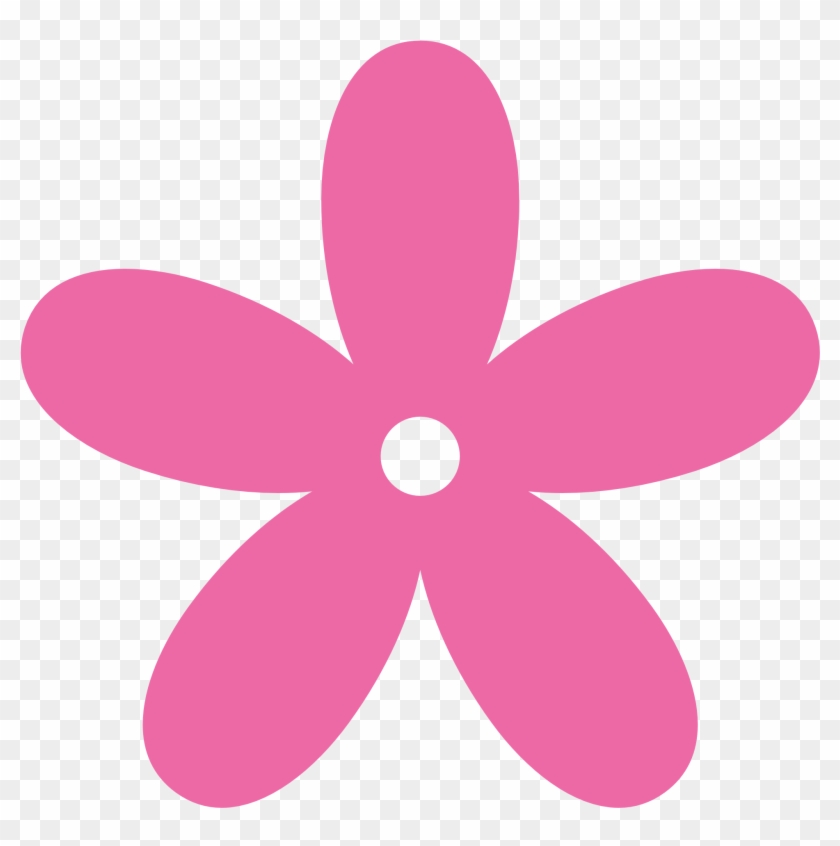 Basic Flower Clipart At Getdrawings - Pink Flower Clip Art - Png Download