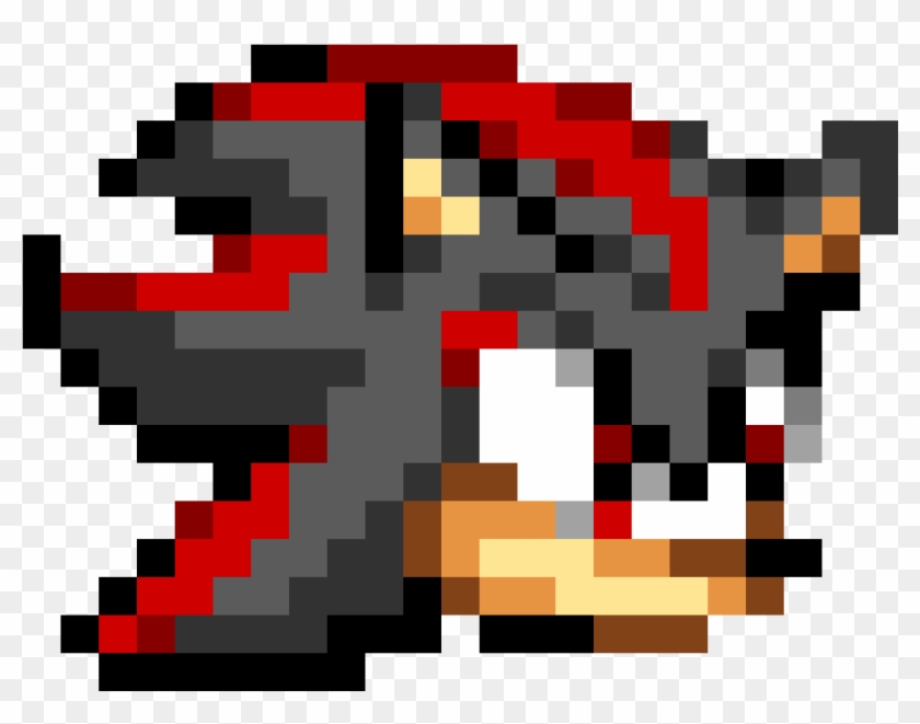 Shadow The Hedgehog - Shadow Sonic Pixel Art Clipart