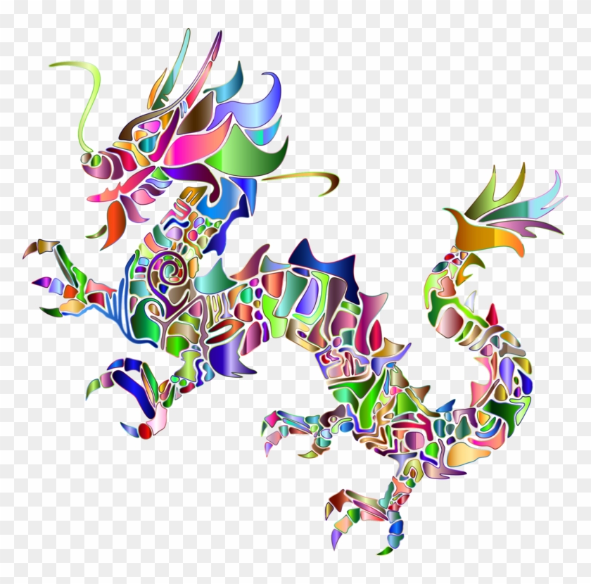 776 X 750 4 - Asian Dragon Black And White Clipart