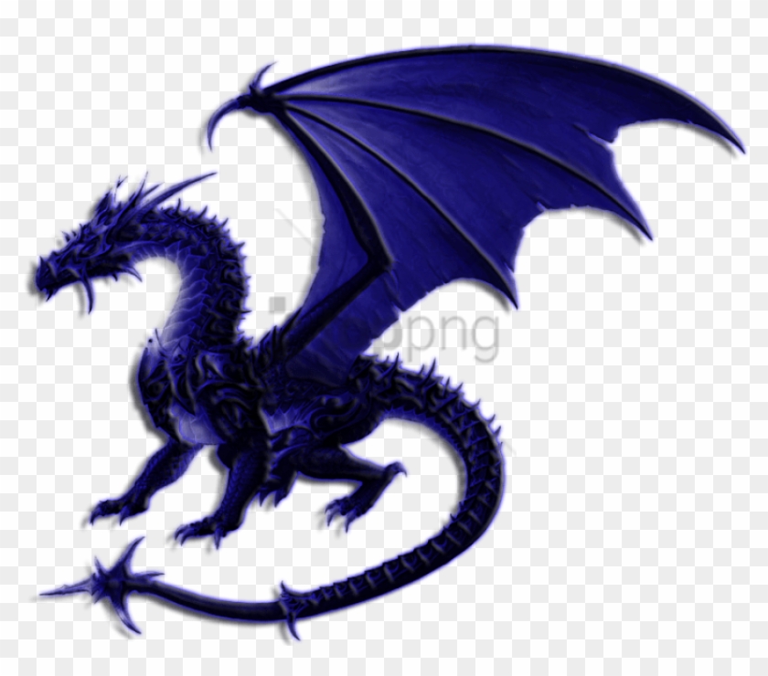 Purple Dragon Png Images, Free Drago Picture - Dragon With No Background Clipart #308646