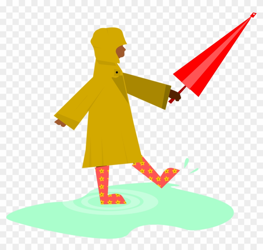 Medium Image - Playing In The Rain Png Clipart