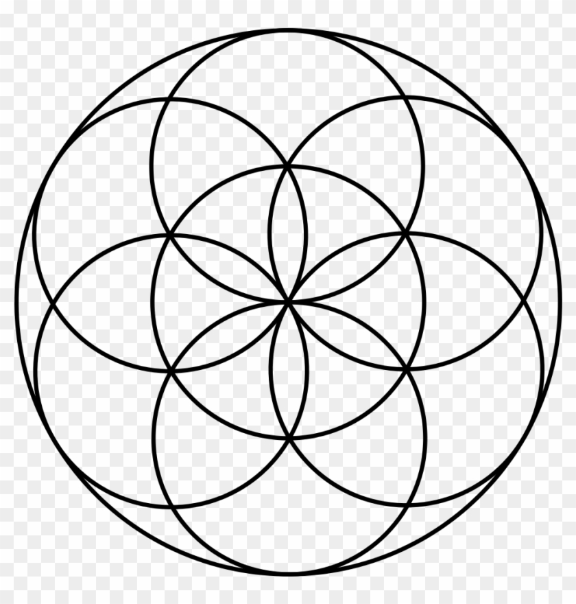 Seed Of Life - Flower Of Life 7 Circles Clipart