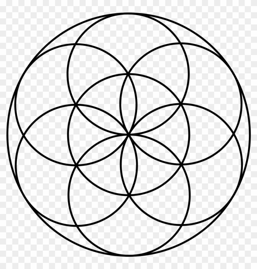 Seed Of Life - Flower Of Life 7 Circles Clipart