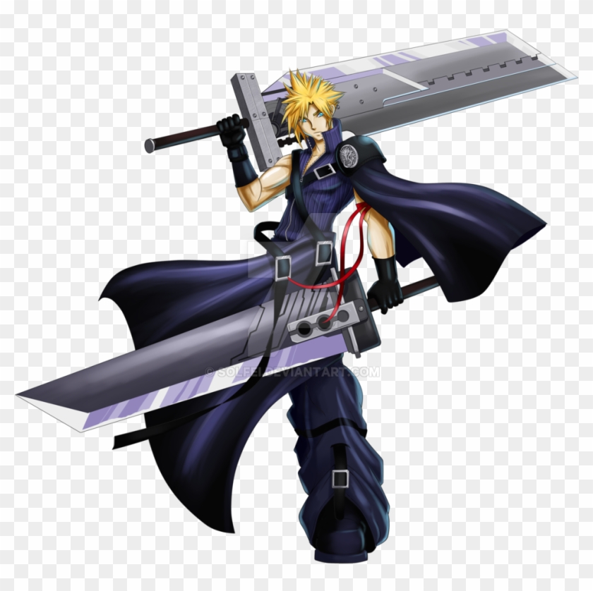 Cloud Strife Two Swords Clipart #308916