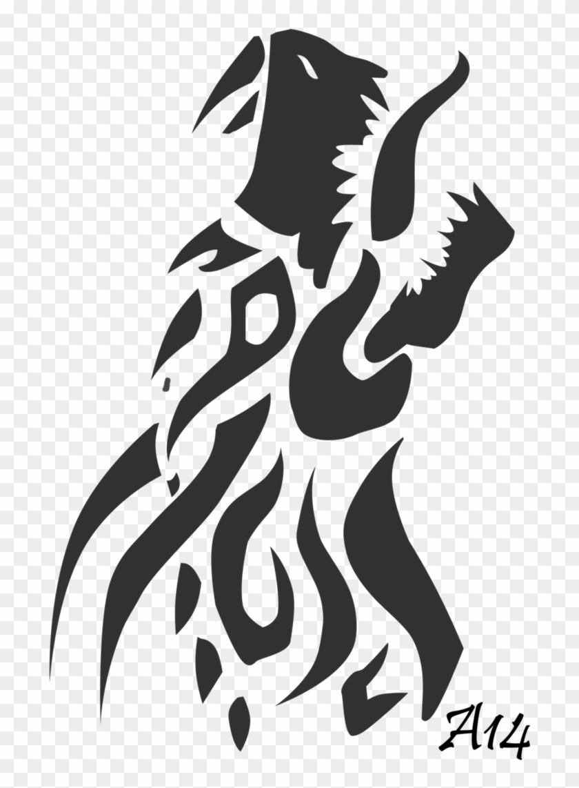 Chinese Dragon Head Drawing - Tribal Dragon Head Tattoo Design Clipart