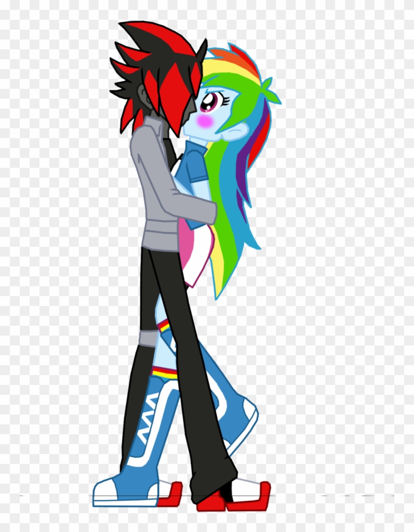 Ferrokiva, Crossover, Crossover Shipping, Equestria - Shadow The Hedgehog And Rainbow Dash Clipart