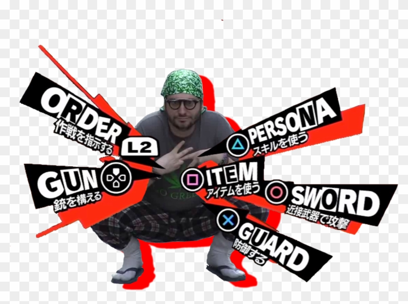 Persona 5 Battle Menu Parodies - Persona 5 Combat Menu Clipart
