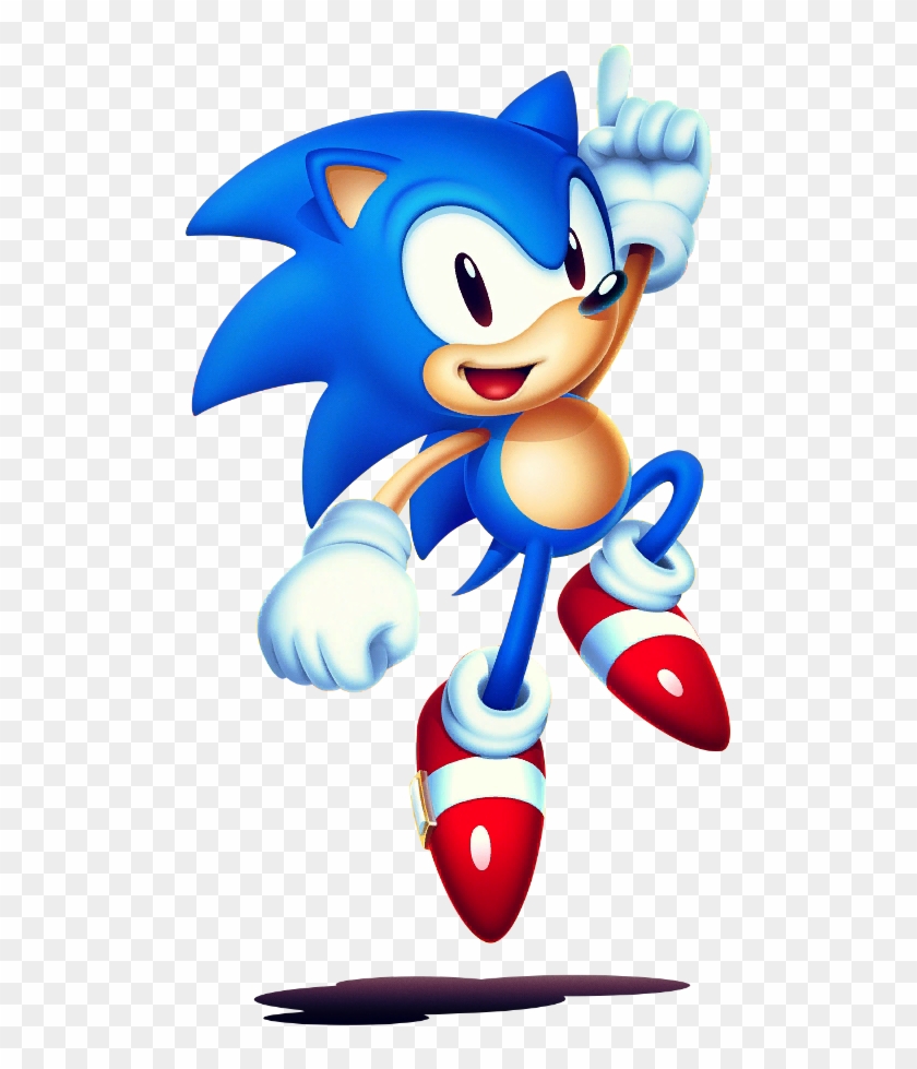 Sonic Mania Sonic New Blue With Shadow - Sonic Mania Sonic The Hedgehog Clipart #309363