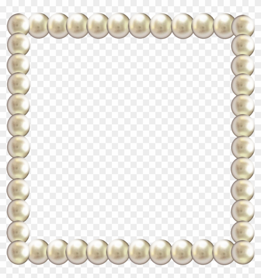 Pearl Frame Png - Pearl Border Png Transparent Clipart #309367