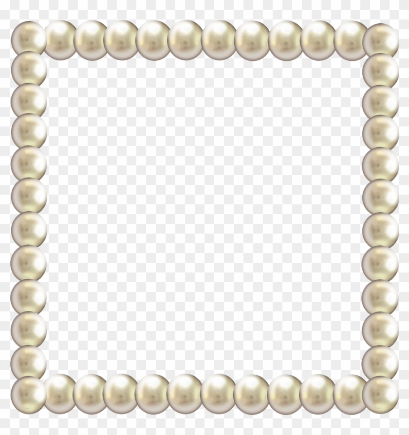 Pearl Frame Png - Pearl Border Png Transparent Clipart