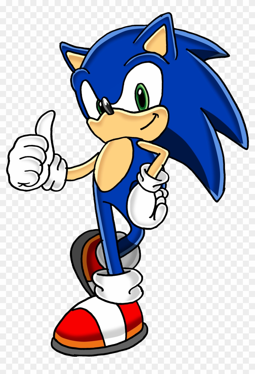 Sonic Hedgehog Blue Ok - Sonic Png Clipart