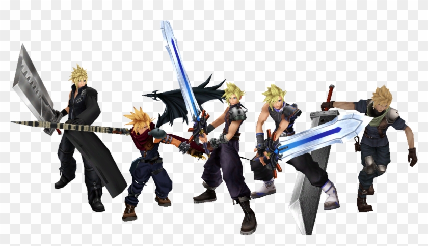 Comes With A Voice Pack And 5 Costumes - Cloud Strife Alternate Costume Clipart