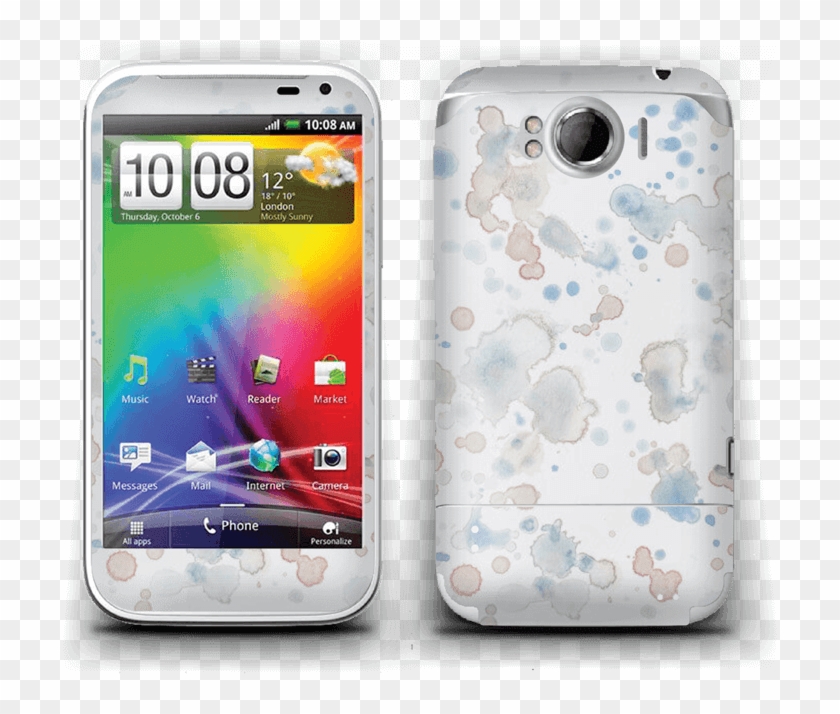 Lovely Watercolor Splash Skin For Your Laptop - Htc X315e Sensation Xl Clipart