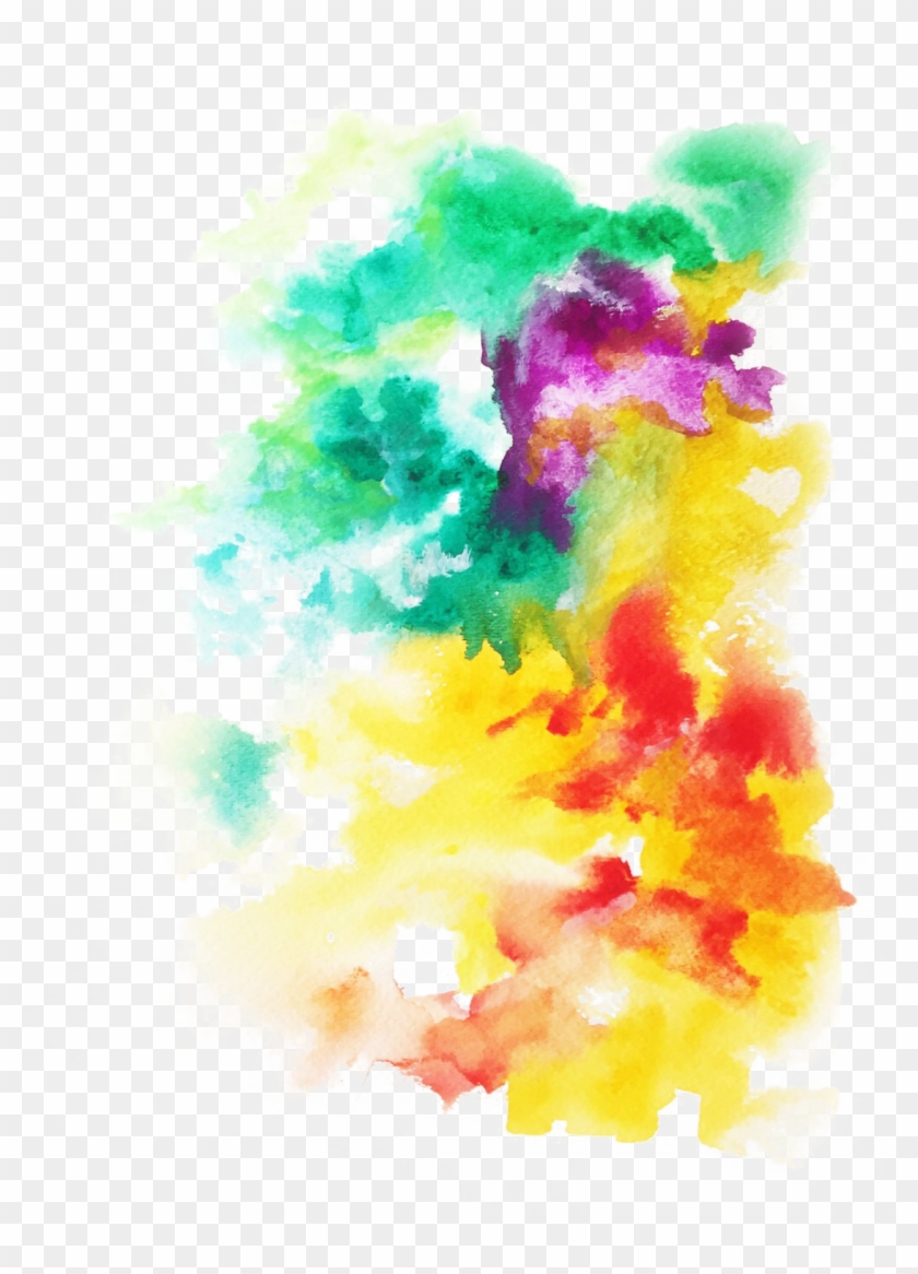 Abstract Watercolor Splatter - Background Water Color Png Clipart