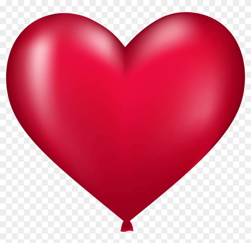 Download Heart Shaped Balloon Png Image - Red Heart Balloon Png Clipart
