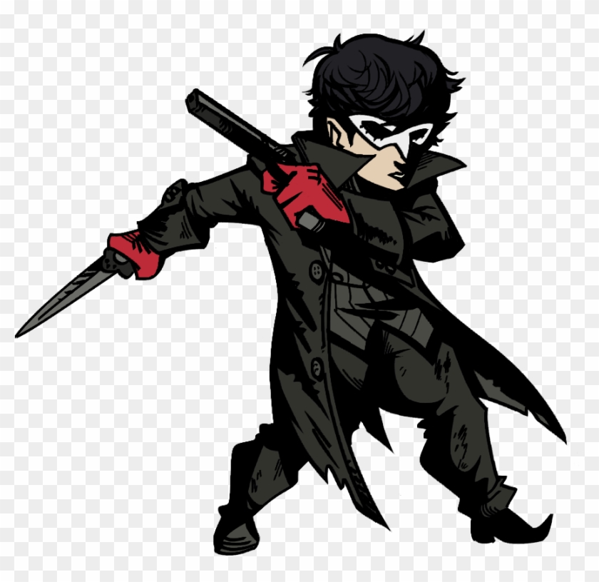 Persona 5 Protag In The Darkest Dungeon Art Style - Cartoon Clipart