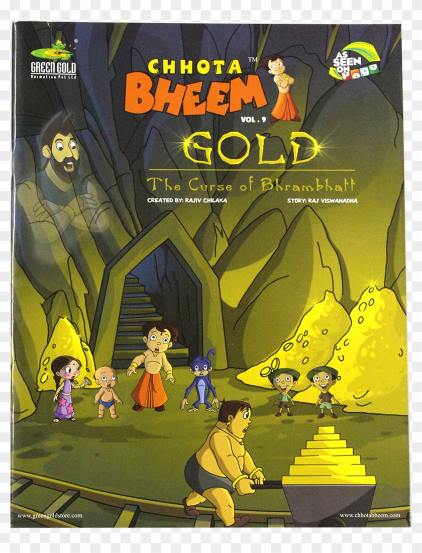 Chhota Bheem Gold-the Curse Of Bhrambhatt - Chota Bheem Story Books Clipart