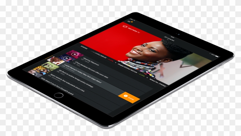 Large Png - Ipad Angled Png Clipart #3000519